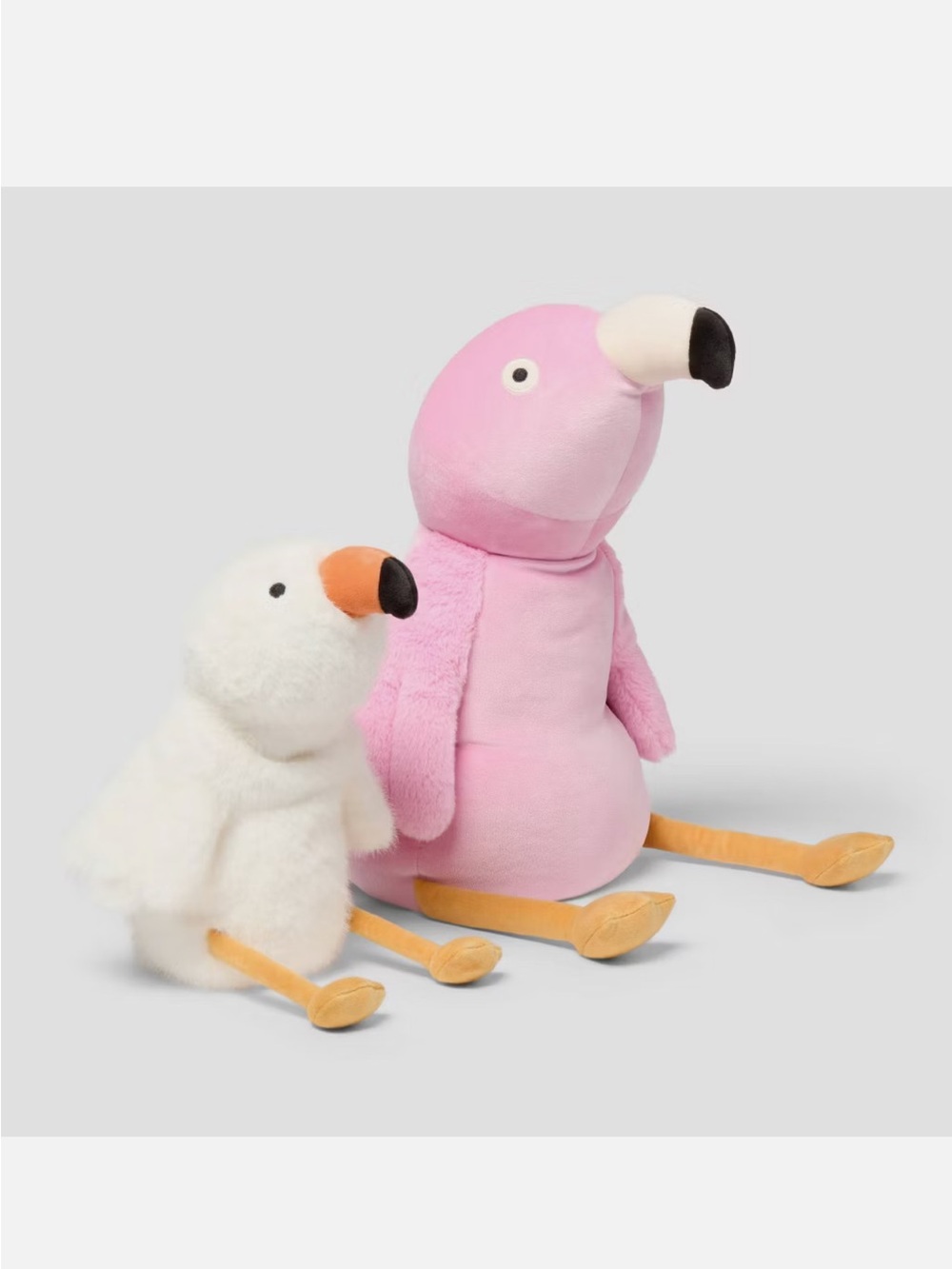 NWT Flamingo and Baby Weighted Plush Kids' Throw Pillow Pink - Pillowfort Target